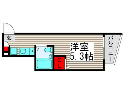 ADIK谷在家(ワンルーム/3階)の間取り写真