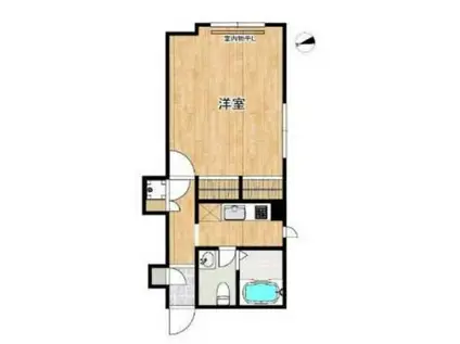 MODULOR中井(ワンルーム/2階)の間取り写真