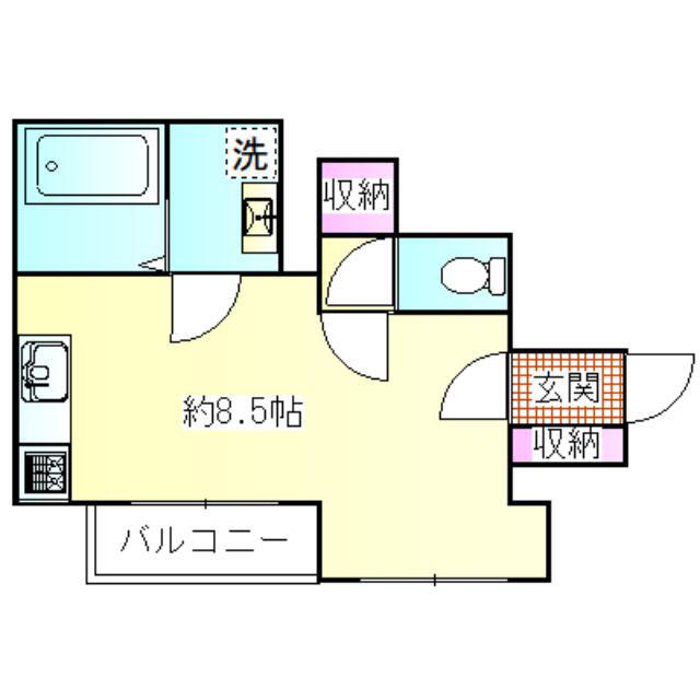 メゾン ケイ(ワンルーム/1階)の間取り写真