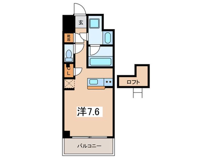 JMFレジデンス町田(ワンルーム/B1階)の間取り写真