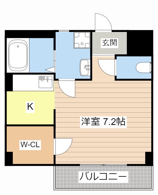 JR東海道本線 南彦根駅 徒歩19分 2階建 築21年(1K/2階)の間取り写真