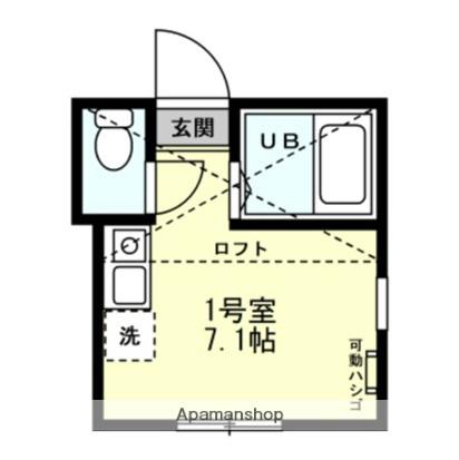 根岸スパイスガールズ(ワンルーム/2階)の間取り写真