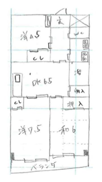 リアライズ葛西駅前I(3DK/4階)の間取り写真