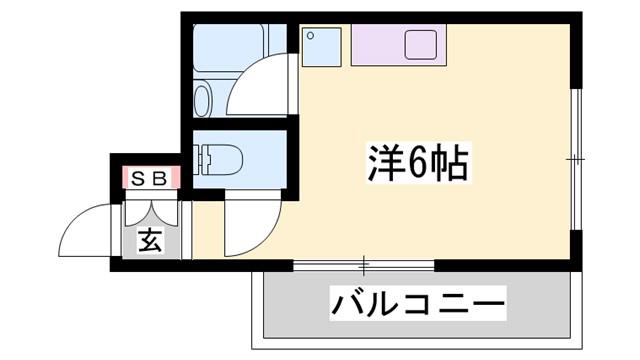 ステラ21(ワンルーム/3階)の間取り写真