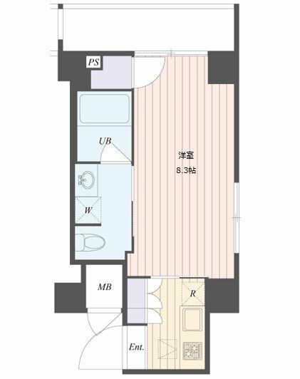 ART APARTMENT IN TOKYO ノース(1K/2階)の間取り写真
