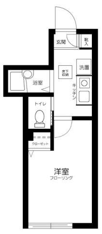 エメロード江古田(1K/1階)の間取り写真