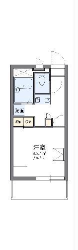 レオパレスエスペランサII(1K/2階)の間取り写真