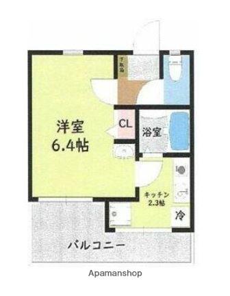 ロワール六浦弐番館(1K/1階)の間取り写真