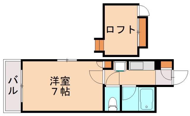 PLイースト医生ヶ丘II(1K/3階)の間取り写真