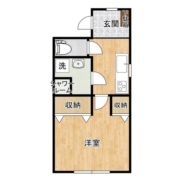 アトレ三つ峠(1K/1階)の間取り写真