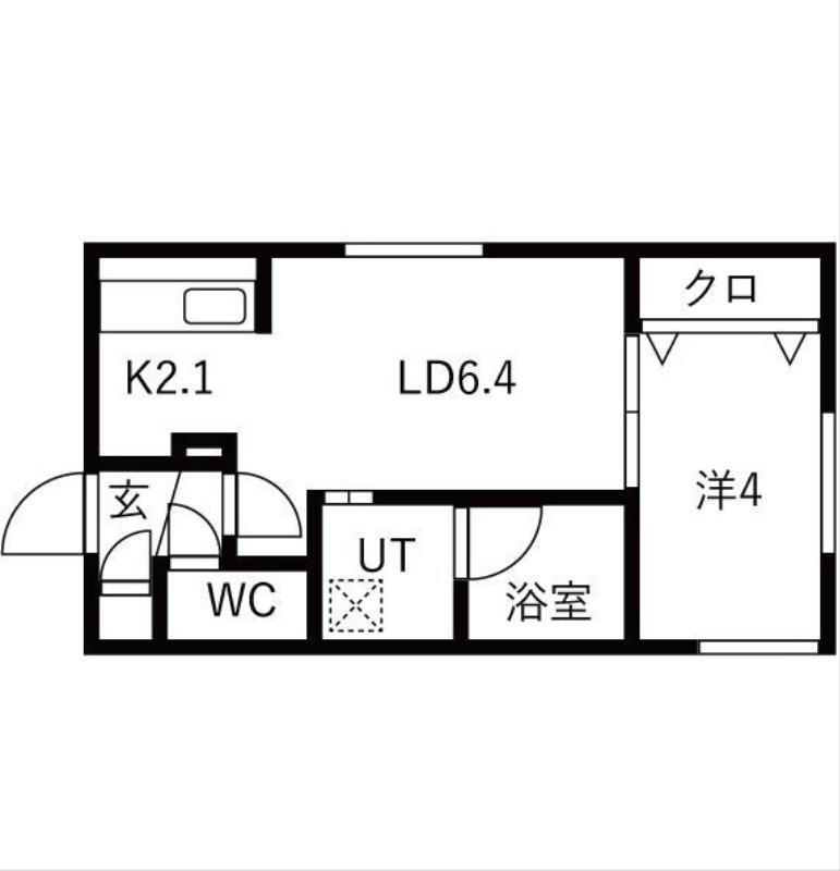 LICHTRARE琴似(1LDK/4階)の間取り写真