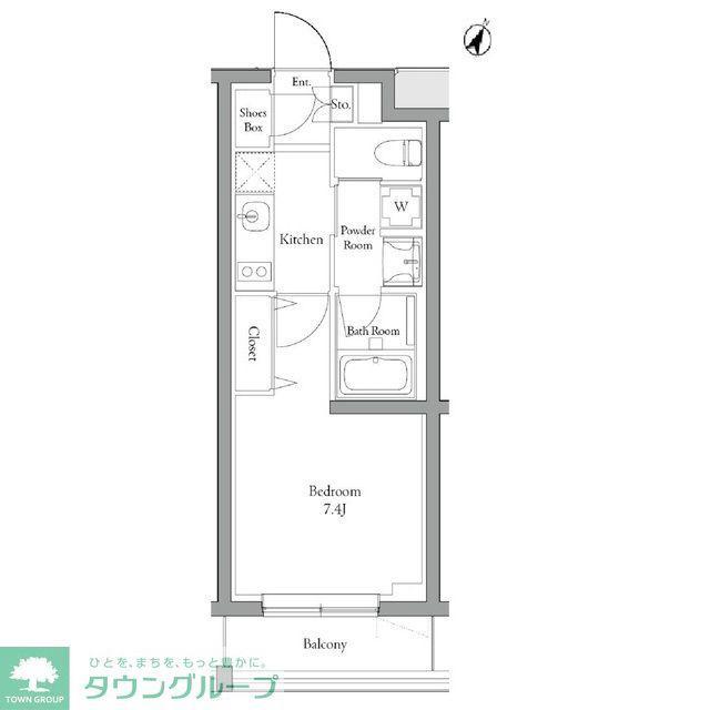MATSU5588(1K/2階)の間取り写真
