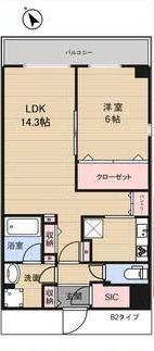 アーバンパーク東日暮里(1LDK/6階)の間取り写真