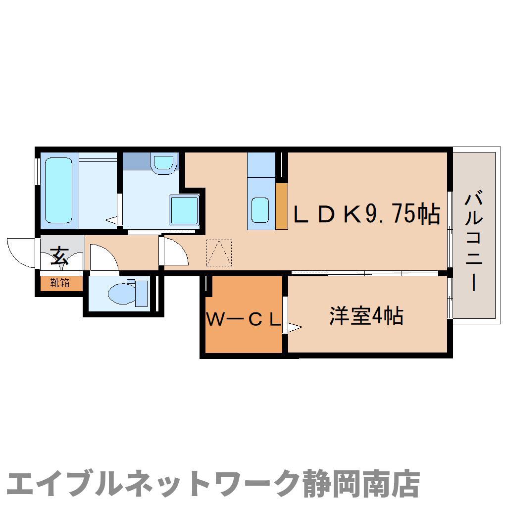 リファインド(1LDK/1階)の間取り写真