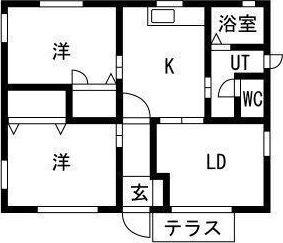 コンフォートタウン(3K/1階)の間取り写真