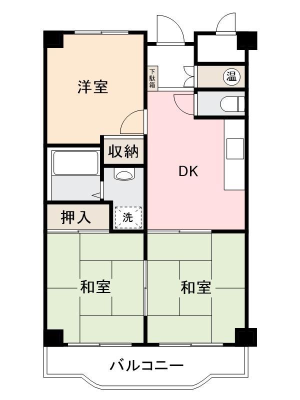 桜町ハイツ(3DK/1階)の間取り写真