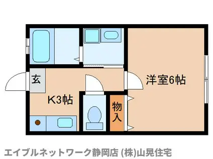 T-STYLE広野10(1K/2階)の間取り写真