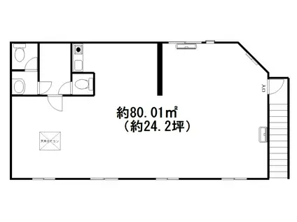 日新ビル(1K/2階)の間取り写真