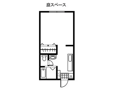 クレールメゾンA棟(1K/1階)の間取り写真