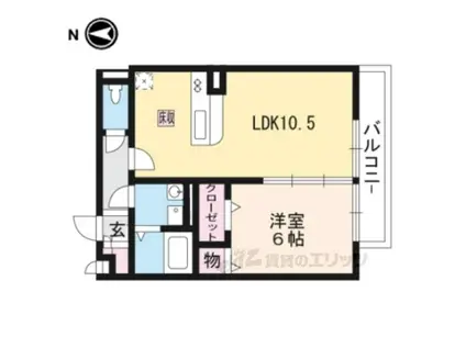 シャン・リアンT.Y(1LDK/1階)の間取り写真