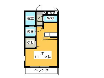 LAVIE EN ROSE(ワンルーム/1階)の間取り写真