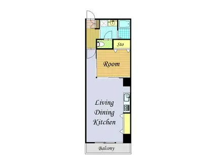 アドバンス新丸子(1LDK/2階)の間取り写真