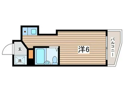 コパーズアプト綱島(ワンルーム/3階)の間取り写真