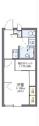 レオパレスK COURT(1K/1階)の間取り写真