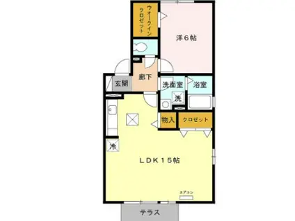 カーサ ベルデIII(1LDK/1階)の間取り写真