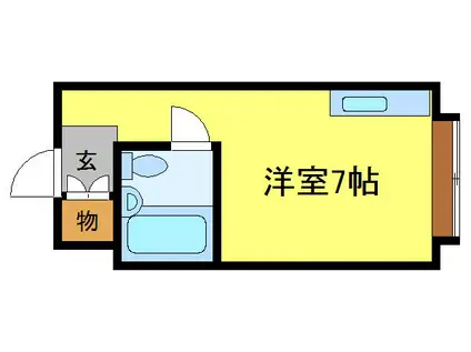 グランドハイツ喜連(ワンルーム/4階)の間取り写真