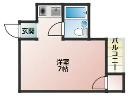 JPアパートメント守口V(ワンルーム/3階)の間取り写真