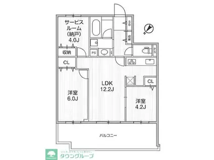 WEAVE BASE - HEIWADAI(2SLDK/1階)の間取り写真