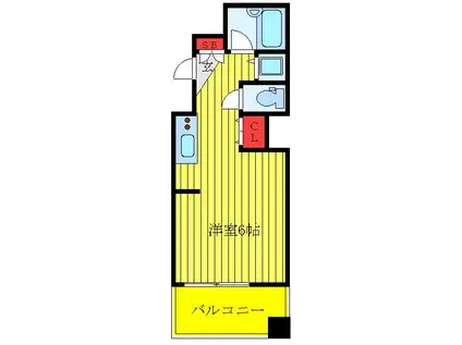 パレステュディオDOLCE本駒込(ワンルーム/10階)の間取り写真