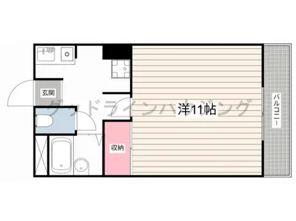ラフェスタ加東(1K/2階)の間取り写真
