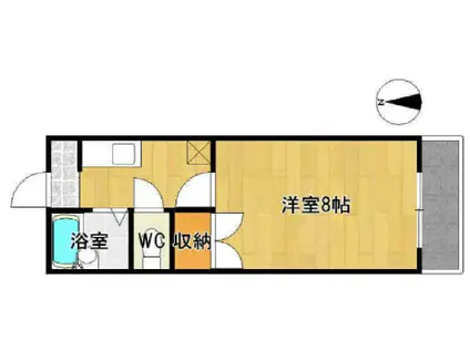 リファレンス佐賀大前(1K/2階)の間取り写真