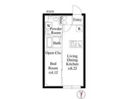 センプリーチェ西日暮里(1LDK/5階)の間取り写真