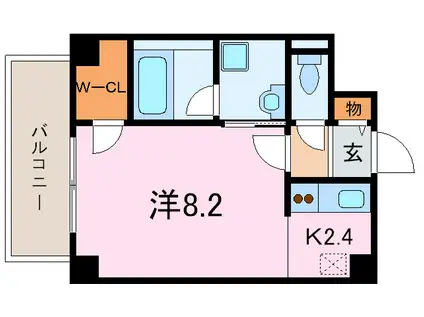 レグルス芦屋(1K/3階)の間取り写真