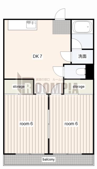 リアライズ岐南I(2DK/2階)の間取り写真