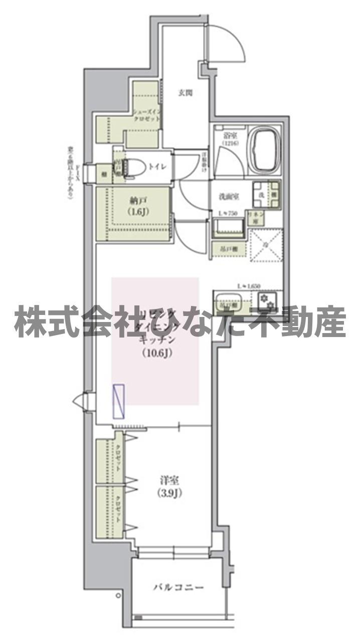 アーバネックス堺筋本町(1SLDK/2階)の間取り写真