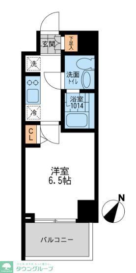CASSIA押上(1K/1階)の間取り写真