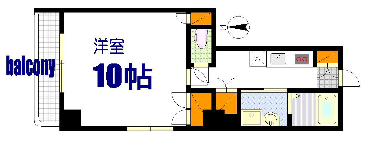 UTOPIA SENDA(1K/3階)の間取り写真