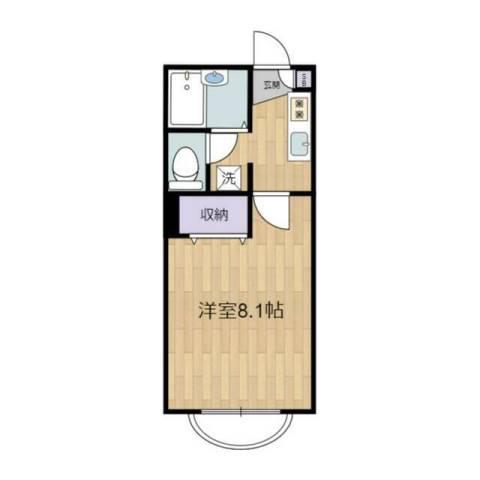 第5グリーンハイツ(1K/1階)の間取り写真