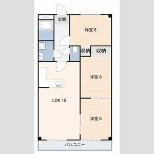 パールスクエア(3LDK/4階)の間取り写真
