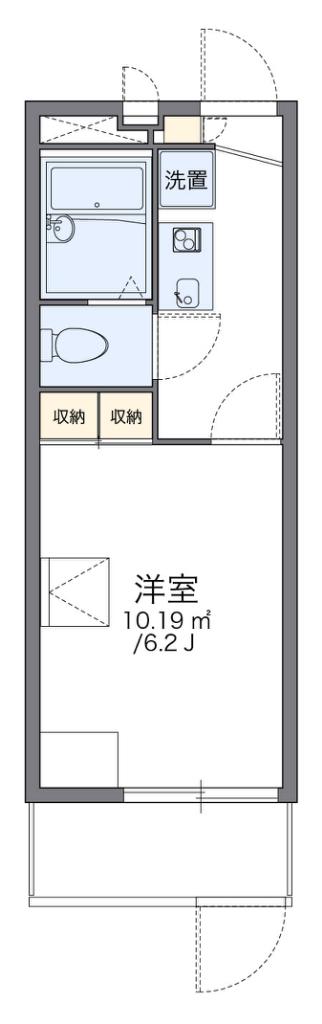 レオパレスMS(1K/1階)の間取り写真