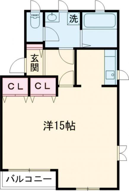 GRACE EAR エル・シーズVI(1LK/2階)の間取り写真