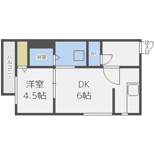 VIVACEN4(1DK/2階)の間取り写真