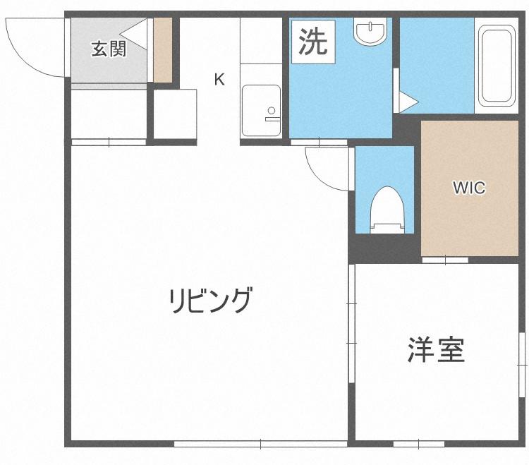 SKY PARK HIBARIGAOKA(1LDK/4階)の間取り写真