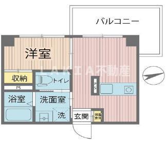 SHARIO GARDEN 新梅田(1DK/4階)の間取り写真