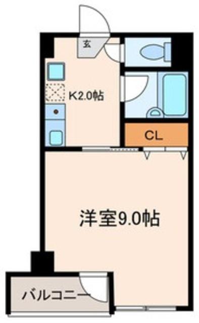 エトワール竹ノ塚(1K/5階)の間取り写真