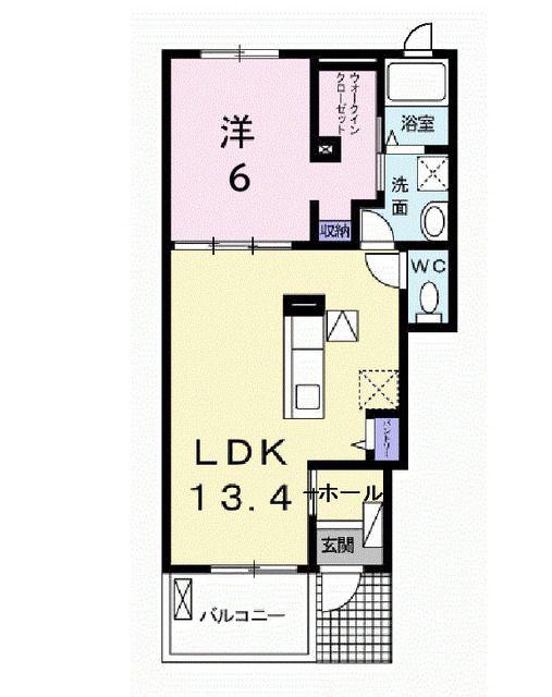 グッドデイズ(1LDK/1階)の間取り写真